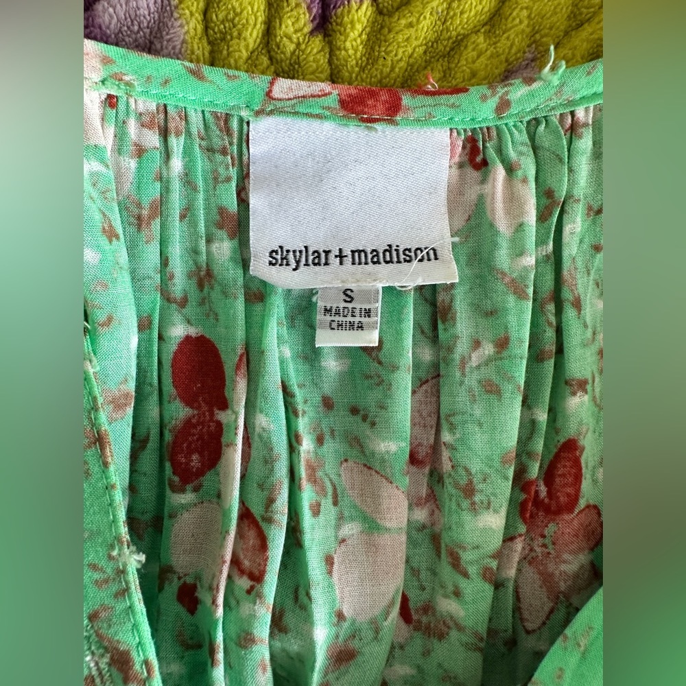 Floral Printed Cinched Waist Dress love shack fancy Small - Picture 4 of 5